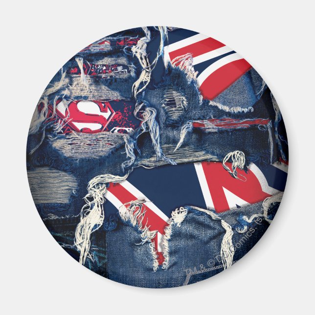 Supergirl Red, White & Blue Magnet (Front)