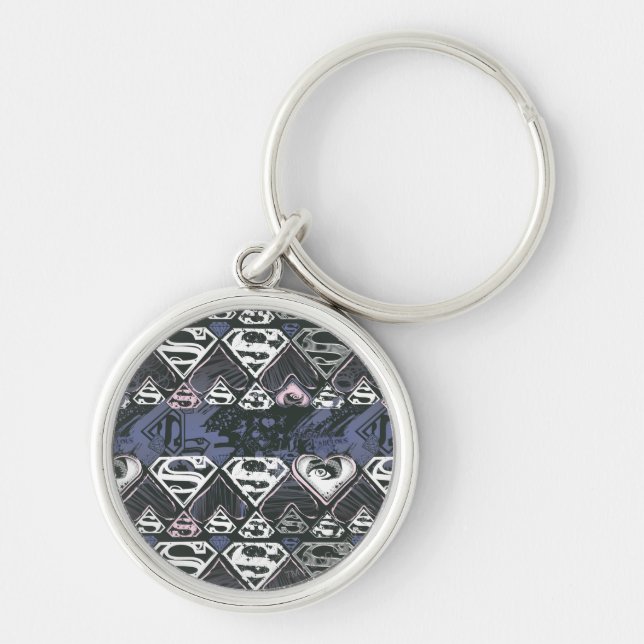 Supergirl Repeat S Pattern Keychain (Front)