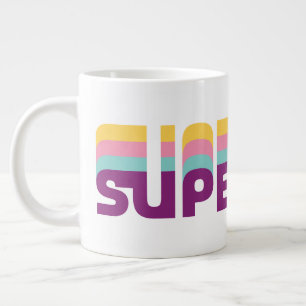 Supergirl Retro Colorshift Graphic Giant Coffee Mug