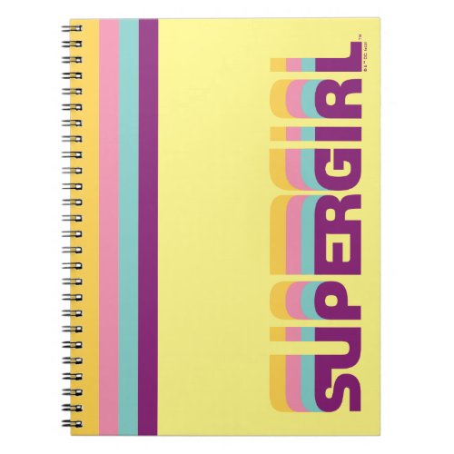 Supergirl Retro Colorshift Graphic Notebook