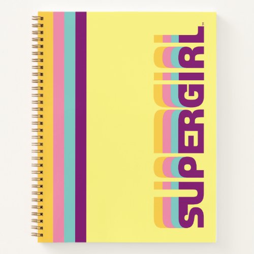 Supergirl Retro Colorshift Graphic Notebook