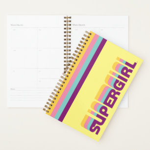Supergirl Retro Colorshift Graphic Planner
