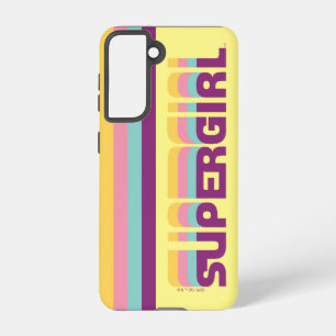 Supergirl Retro Colorshift Graphic Samsung Galaxy S21 Case