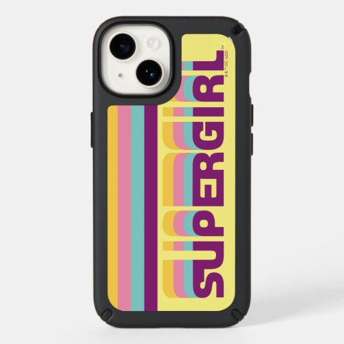 Supergirl Retro Colorshift Graphic Speck iPhone 14 Case