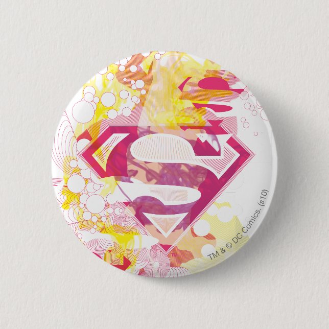 Supergirl Retro Logo Button (Front)