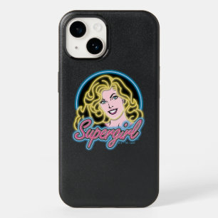 Supergirl Retro Neon Lights Graphic OtterBox iPhone 14 Case