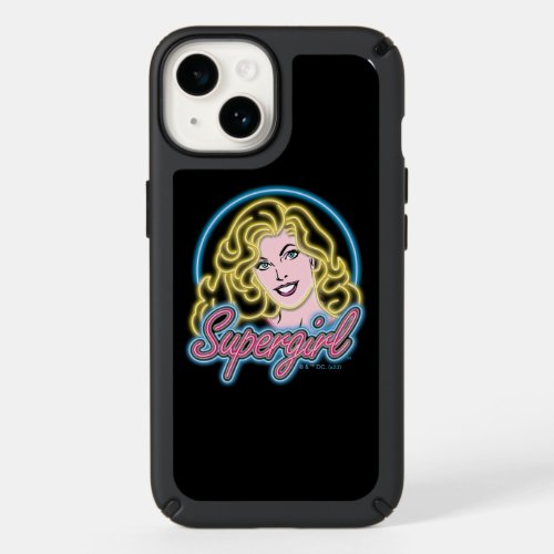 Supergirl Retro Neon Lights Graphic Speck iPhone 14 Case