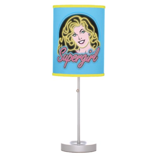 Supergirl Retro Neon Lights Graphic Table Lamp