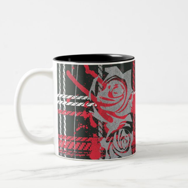 Supergirl Roses Two-Tone Coffee Mug (Left)