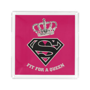 Supergirl S-Shield "Fit For A Queen" Acrylic Tray