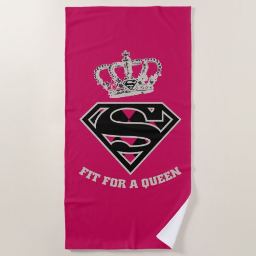Supergirl S_Shield Fit For A Queen Beach Towel