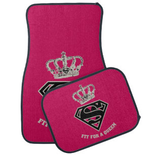 Supergirl S-Shield "Fit For A Queen" Car Floor Mat