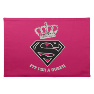 Supergirl S-Shield "Fit For A Queen" Cloth Placemat