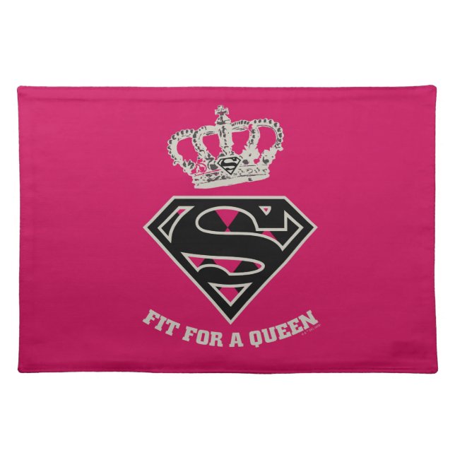 Supergirl S-Shield "Fit For A Queen" Cloth Placemat (Front)