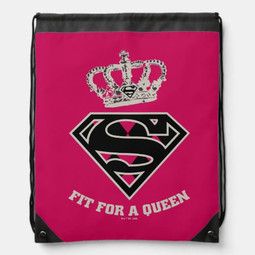 Supergirl S_Shield Fit For A Queen Drawstring Bag