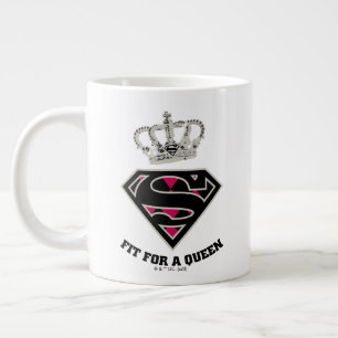 Supergirl S-Shield "Fit For A Queen" Giant Coffee Mug