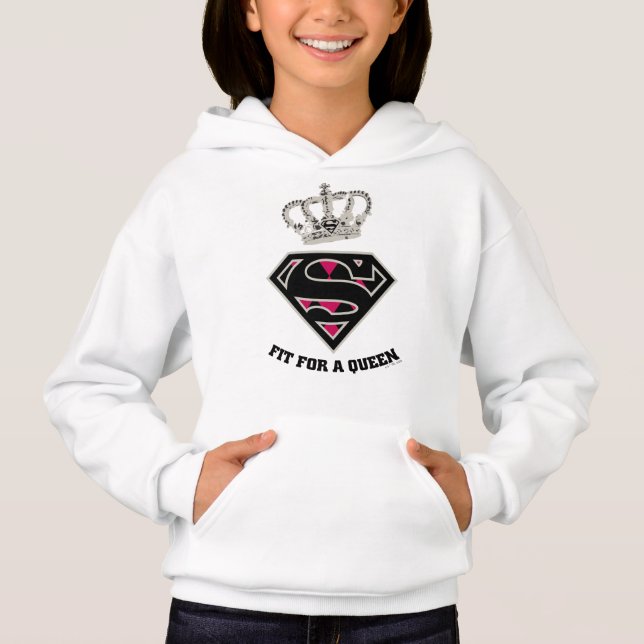 Supergirl S-Shield "Fit For A Queen" Hoodie (Front)