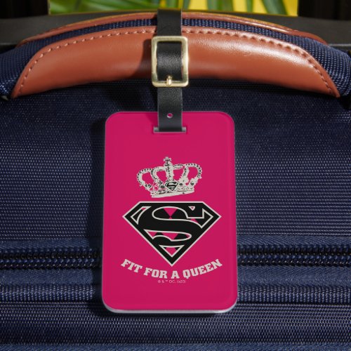 Supergirl S_Shield Fit For A Queen Luggage Tag