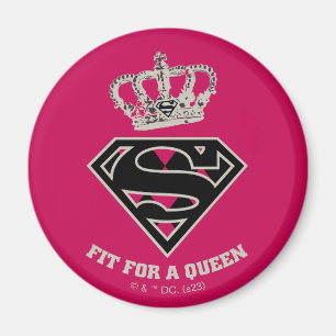 Supergirl S-Shield "Fit For A Queen" Magnet
