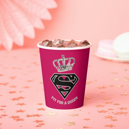 Supergirl S_Shield Fit For A Queen Paper Cups