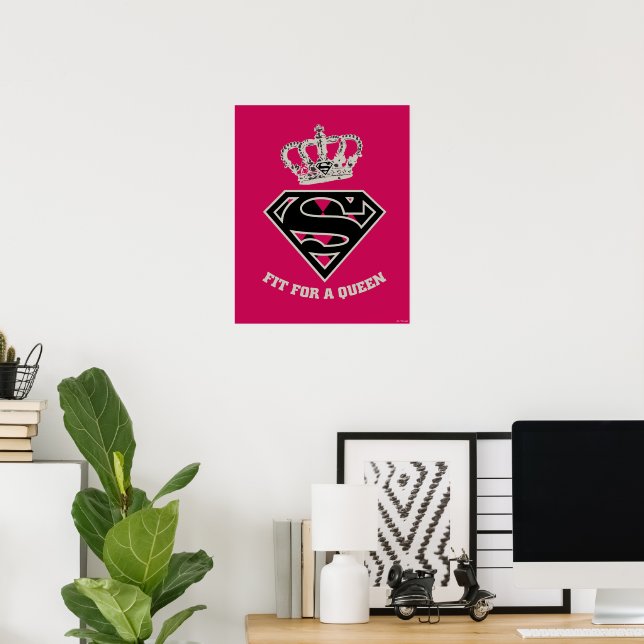 Supergirl S-Shield "Fit For A Queen" Poster (Home Office)