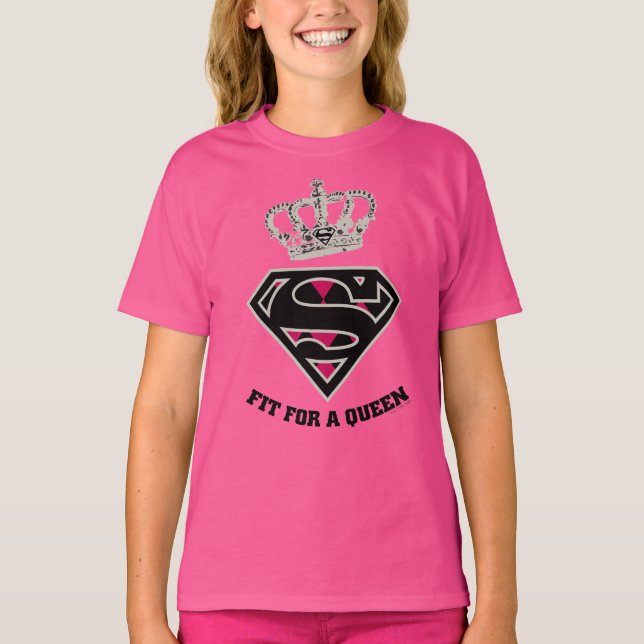 Supergirl S-Shield "Fit For A Queen" T-Shirt (Front)