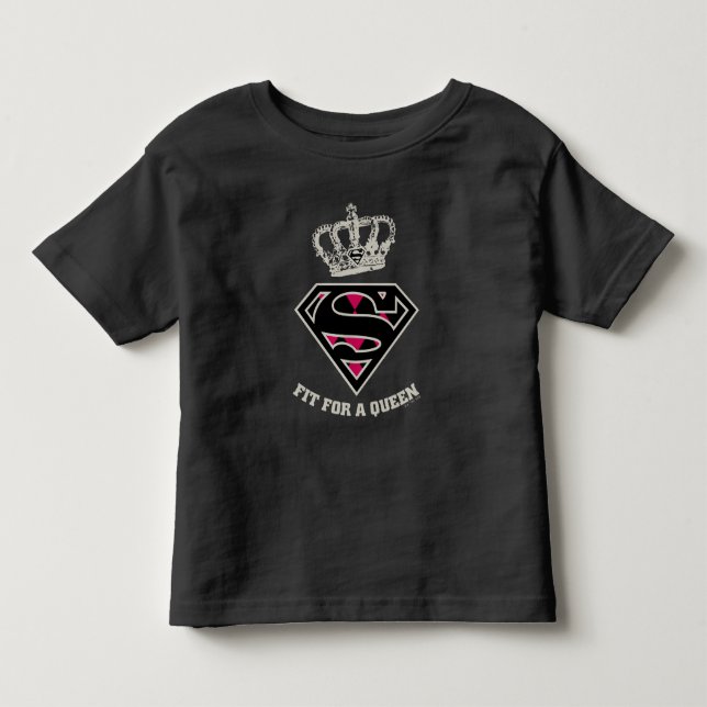 Supergirl S-Shield "Fit For A Queen" Toddler T-shirt (Front)