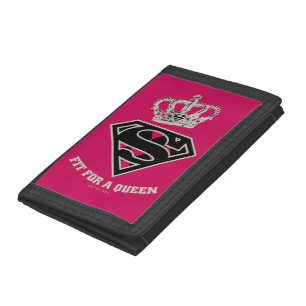 Supergirl S-Shield "Fit For A Queen" Trifold Wallet