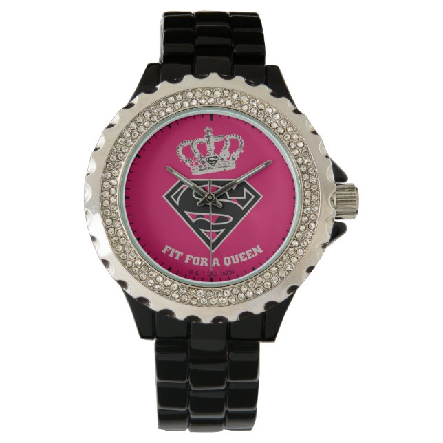Supergirl S-Shield "Fit For A Queen" Watch (Front)