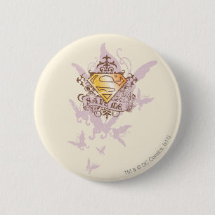 Supergirl Save Me Pinback Button