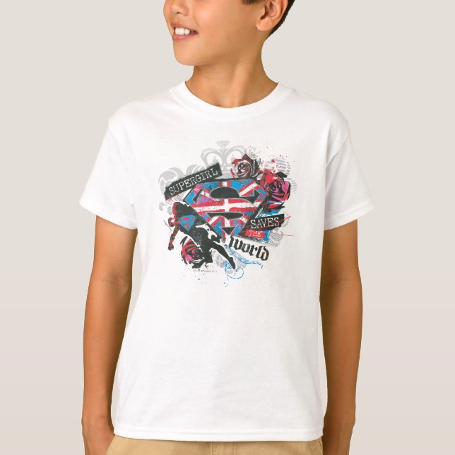 Supergirl Saves the World T-Shirt (Front)