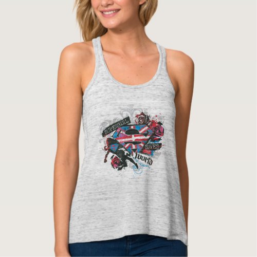Supergirl Saves the World Tank Top