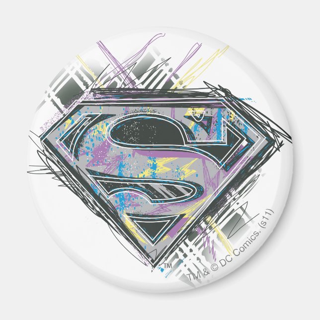 Supergirl Scribbles Logo Magnet (Front)