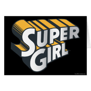 Supergirl Silver and Orange Logo Cards