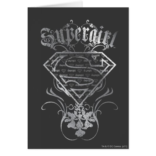 Supergirl Silver Logo Cards (Front)