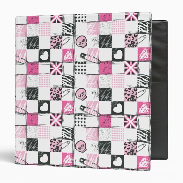 Supergirl Skulls and Pins Pattern Binder (Front/Inside)