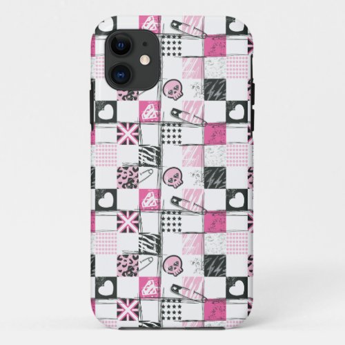 Supergirl Skulls and Pins Pattern iPhone 11 Case