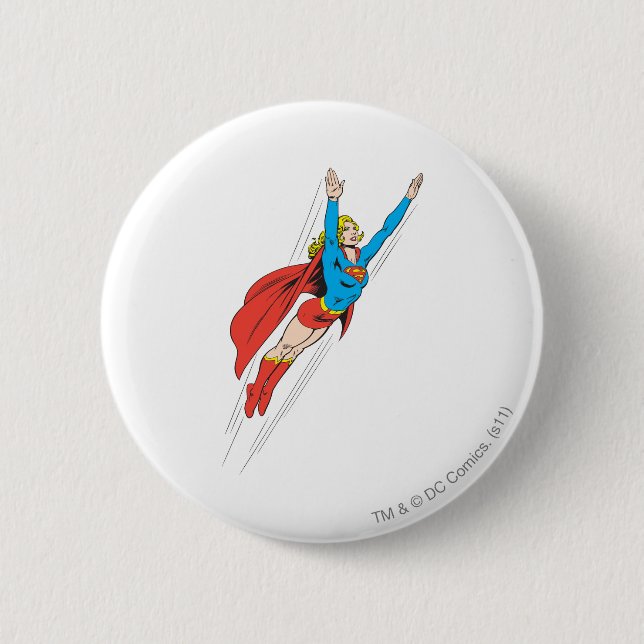 Supergirl Soars High Button (Front)