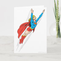 Supergirl Soars High Card