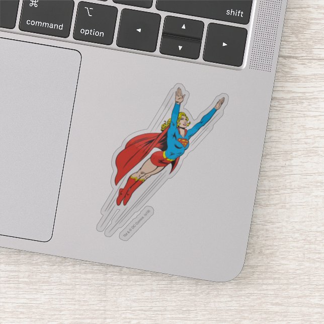 Supergirl Soars High Sticker (Detail)