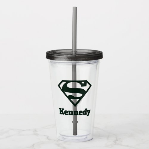 Supergirl Solid S_Shield Acrylic Tumbler