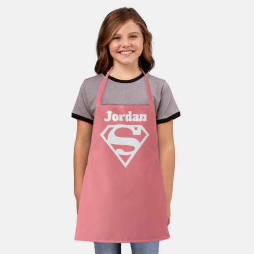 Supergirl Solid S_Shield Apron