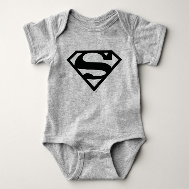 Supergirl Solid S-Shield Baby Bodysuit (Front)