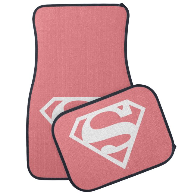 Supergirl Solid S-Shield Car Floor Mat (Set)