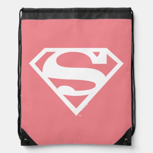 Supergirl Solid S_Shield Drawstring Bag
