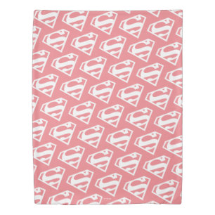 Supergirl Solid S-Shield Duvet Cover