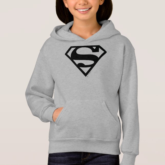 Supergirl Solid S-Shield Hoodie (Front)