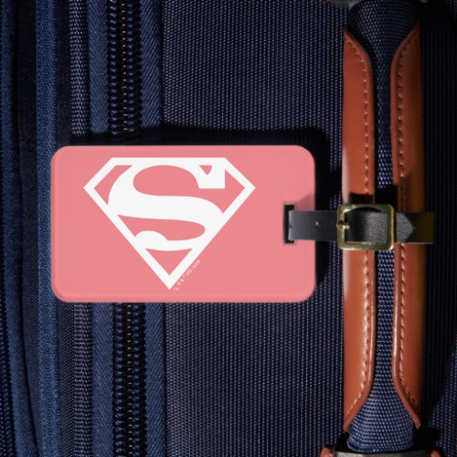 Supergirl Solid S_Shield Luggage Tag