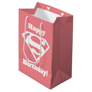 Supergirl Solid S-Shield Medium Gift Bag