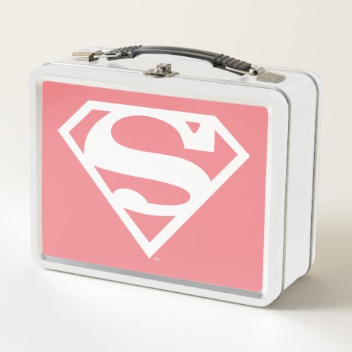 Supergirl Solid S_Shield Metal Lunch Box